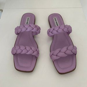 STEVE MADDEN Dignity Lavender Braided Flat Sandal